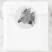 ハーピーイーグルスケッチ ラウンドシール (バッグ)