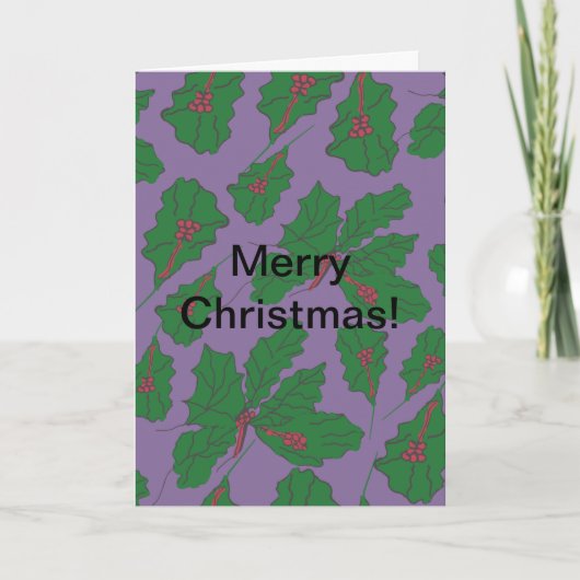 ハーピーホリー日 カード (正面)