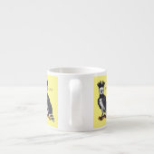 ハーピー・イーグル漫画イラストレーション エスプレッソカップ (裏面)