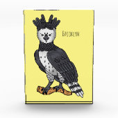 ハーピー・イーグル漫画イラストレーション フォトブロック (正面)