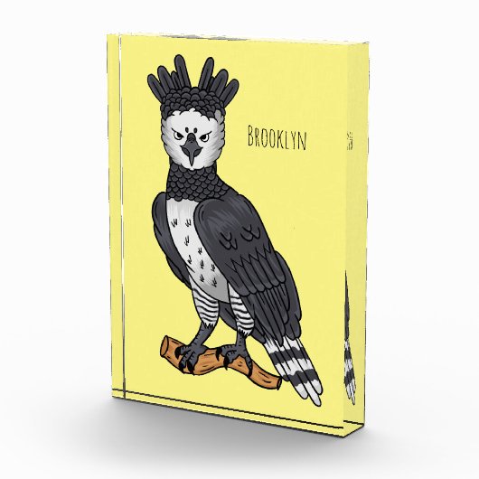 ハーピー・イーグル漫画イラストレーション フォトブロック (右)