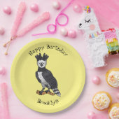 ハーピー・イーグル漫画イラストレーション ペーパープレート (パーティー)