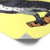 ハーピー・イーグル漫画イラストレーション ポスター (角)