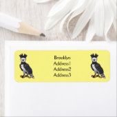 ハーピー・イーグル漫画イラストレーション ラベル (インサイチュ)