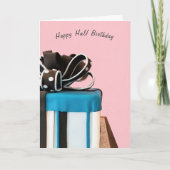 ハーフお誕生日ケーキ カード (正面)