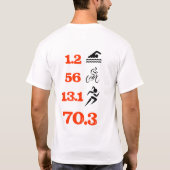 ハーフアイロン熱狂するフル Tシャツ (裏面)