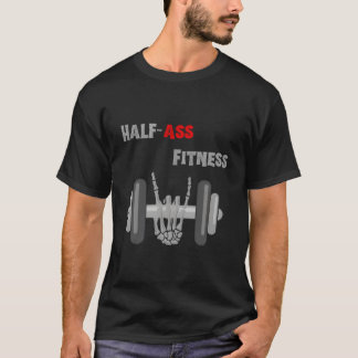 ハーフアスフィットネス スケルトンウエイトリフティング Tシャツ