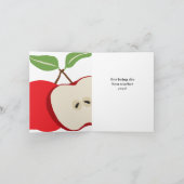 ハーフアップル先生評価サンキューカード サンキューカード (内部)