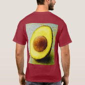 "ハーフアボカド" かわいい写真。今すぐ購入 Tシャツ (裏面)