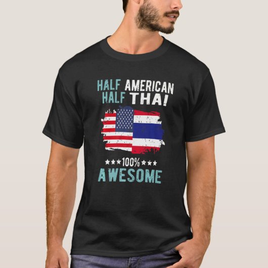 ハーフアメリカンハーフタイ Tシャツ (正面)