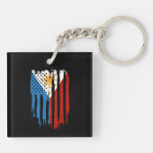 ハーフアメリカン半フィリピン国旗 キーホルダー (裏面)