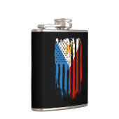 ハーフアメリカン半フィリピン国旗 フラスク (右)