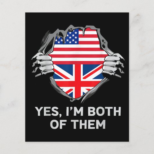 ハーフアメリカン半英国USAイギリス国旗Mens W (正面)