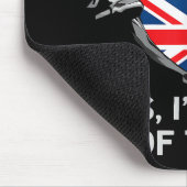 ハーフアメリカン半英国USAイギリス国旗Mens W マウスパッド (コーナー)