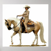 ハーフアラビアンウエスタンプレジャーホースポスタープリント ポスター (正面)