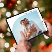 ハーフアーチシンプルクリスマスホリデー写真 シーズンカード