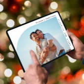 ハーフアーチシンプルクリスマスホリデー2枚の写真 シーズンカード