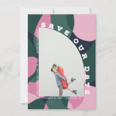 ハーフアーチ抽象芸術アート写真の日付を保存 セーブザデート (正面)