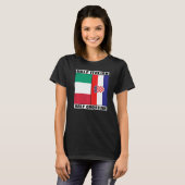 ハーフイタリアンクロアチア伝統イタリアクロアチア Tシャツ (正面フル)