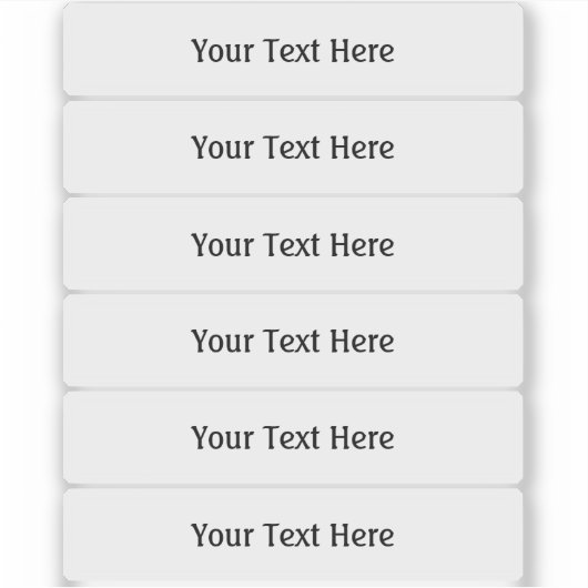 ハーフインチx 3インチ幅の透明ラベル シール (正面)