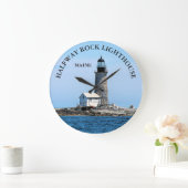 ハーフウェイロックライトハウスメイン丸壁時計 ラージ壁時計 (ホーム)