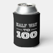 ハーフウェイ100 おもしろい 50歳の誕生日 缶クーラー (缶裏面)