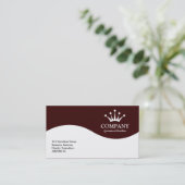 ハーフウェーブクラウン – ダークブラウン330000 名刺 (スタンド正面)