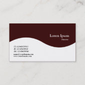 ハーフウェーブクラウン – ダークブラウン330000 名刺 (裏面)