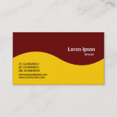 ハーフウェーブモノグラム – ダークマルーン660000と琥珀 名刺 (裏面)