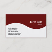 ハーフウェーブモノグラム – ダークマルーン660000 名刺 (裏面)