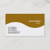 ハーフウェーブモノグラム – ブラウン996600 名刺 (裏面)