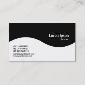 ハーフウェーブモノグラム – 黒 名刺 (裏面)