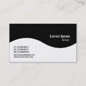 ハーフウェーブモノグラム – 黒(金ゴールド) 名刺 (裏面)