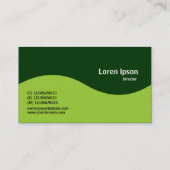 ハーフウェーブモノグラム – Martian Green with 003300 名刺 (裏面)