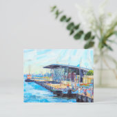 ハーフェン・フォン・ワーネミュンデ・ロストック。Kreuzfahrtターミナル。 ポストカード (スタンド正面)