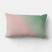 ハーフエメラルドハーフピンクAIアート ランバークッション (裏面)