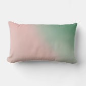 ハーフエメラルドハーフピンクAIアート ランバークッション (正面)