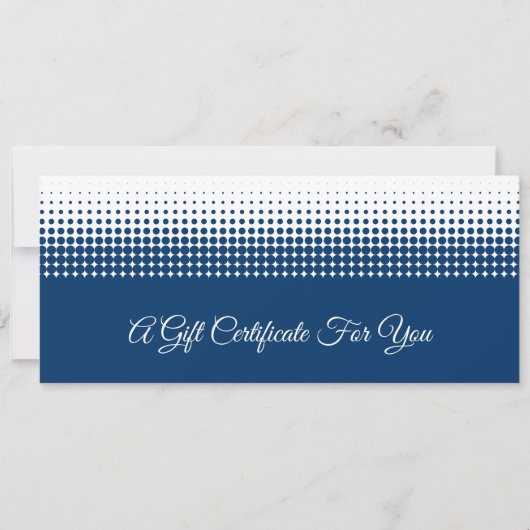 ハーフエレガントトーン柄ギフト券 (正面)