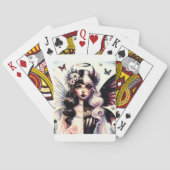 ハーフエンジェルデビルダーク美しいブレイクウィングフェアリー トランプ (裏面)