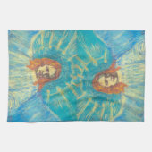 ハーフエンジェル姿バイビンセント・ヴァン・ゴッホ キッチンタオル (横)