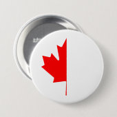 ハーフカナダメープルリーフ，カナダ，7月，1，カナダの日 缶バッジ (正面&裏面)