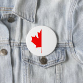 ハーフカナダメープルリーフ，カナダ，7月，1，カナダの日 缶バッジ (インサイチュ)