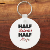 ハーフカラーリストハーフ忍者 キーホルダー (正面)