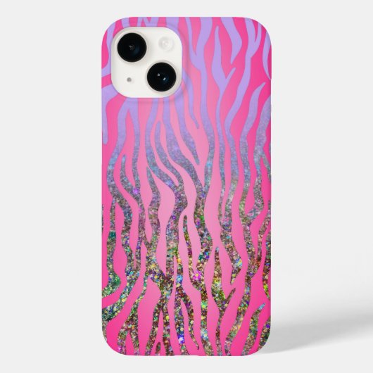 ハーフギラピンクタイガー柄 Case-Mate iPhoneケース (裏面)