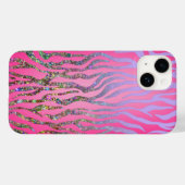 ハーフギラピンクタイガー柄 Case-Mate iPhoneケース (裏面 (横))