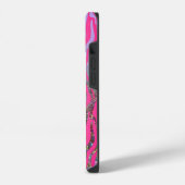 ハーフギラピンクタイガー柄 iPhoneケース (左側面)