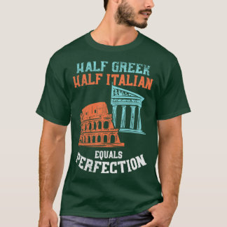 ハーフギリシャイタリアン半 Tシャツ