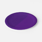 ハーフグリッターパープルパーティープレート – カスタマイズ可能 ペーパープレート (アングル)