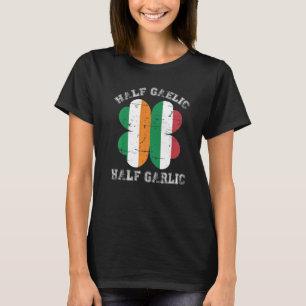 ハーフゲリックハーフガーリックアイリッシュサンイタリアンパトリック Tシャツ