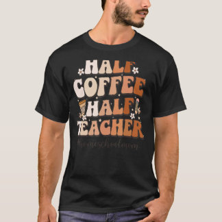 ハーフコーヒーハーフ先生感動的引用文ホーム Tシャツ